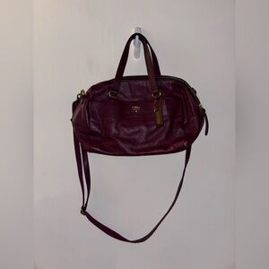 Fossil Burgundy Bag